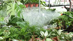 Giardinieri italiani proteggono le piante dal caldo con oggetti riciclati